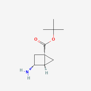 molecular formula C10H17NO2 B2788279 rac-tert-butyl (1R,3S,4S)-3-aminobicyclo[2.1.0]pentane-1-carboxylate CAS No. 2247106-24-5