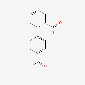 molecular formula C15H12O3 B2788352 Methyl 2'-formyl[1,1'-biphenyl]-4-carboxylate CAS No. 205823-24-1