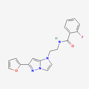2-fluoro-N-(2-(6-(furan-2-yl)-1H-imidazo[1,2-b]pyrazol-1-yl)ethyl)benzamide