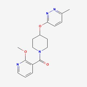 (2-Methoxypyridin-3-yl)(4-((6-methylpyridazin-3-yl)oxy)piperidin-1-yl)methanone
