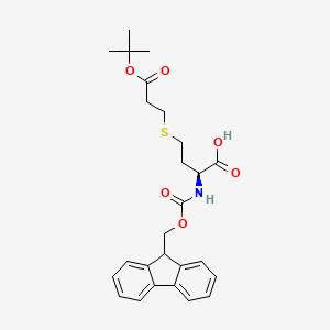(2S)-4-{[3-(tert-butoxy)-3-oxopropyl]sulfanyl}-2-({[(9H-fluoren-9-yl)methoxy]carbonyl}amino)butanoic acid