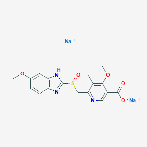 molecular formula C₁₇H₁₅N₃Na₂O₅S B027885 Omeprazole Acid Disodium Salt CAS No. 120003-84-1