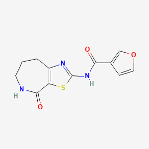 B2788500 N-(4-oxo-5,6,7,8-tetrahydro-4H-thiazolo[5,4-c]azepin-2-yl)furan-3-carboxamide CAS No. 1797284-87-7
