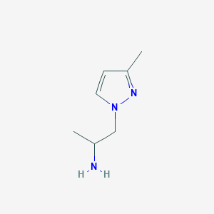 molecular formula C7H13N3 B2788557 1-(3-methyl-1H-pyrazol-1-yl)propan-2-amine CAS No. 957261-74-4