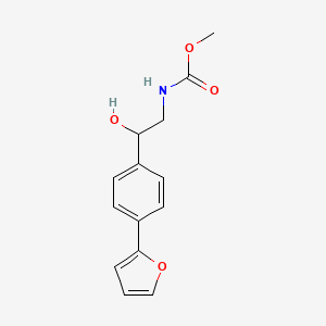 molecular formula C14H15NO4 B2788641 methyl N-{2-[4-(furan-2-yl)phenyl]-2-hydroxyethyl}carbamate CAS No. 2097902-17-3