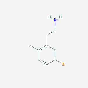 molecular formula C9H12BrN B2788642 2-(5-bromo-2-methylphenyl)ethan-1-amine CAS No. 1388037-51-1