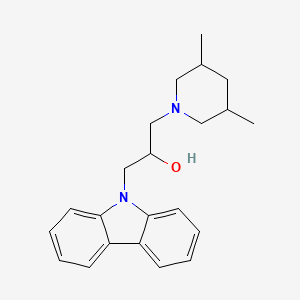 molecular formula C22H28N2O B2788703 1-(9H-carbazol-9-yl)-3-(3,5-dimethylpiperidin-1-yl)propan-2-ol CAS No. 381214-32-0