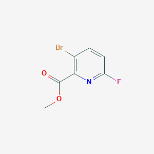 molecular formula C7H5BrFNO2 B2788725 Methyl 3-bromo-6-fluoropicolinate CAS No. 1214324-98-7