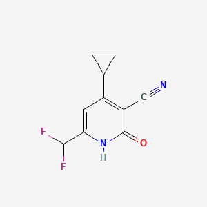 4-Cyclopropyl-6-(difluoromethyl)-2-hydroxynicotinonitrile