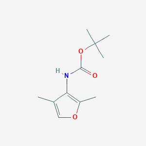 molecular formula C11H17NO3 B2788800 tert-butylN-(2,4-dimethylfuran-3-yl)carbamate CAS No. 2386228-15-3