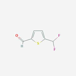 molecular formula C6H4F2OS B2788815 5-(Difluoromethyl)thiophene-2-carbaldehyde CAS No. 153026-81-4