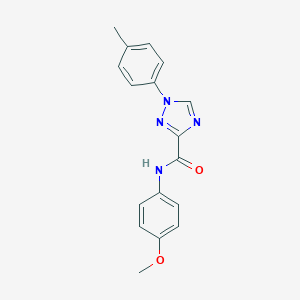molecular formula C17H16N4O2 B278882 N-(4-methoxyphenyl)-1-(4-methylphenyl)-1H-1,2,4-triazole-3-carboxamide 