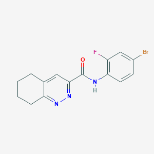 N-(4-Bromo-2-fluorophenyl)-5,6,7,8-tetrahydrocinnoline-3-carboxamide
