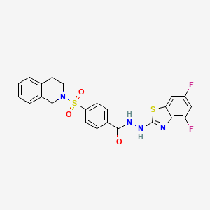 N'-(4,6-difluorobenzo[d]thiazol-2-yl)-4-((3,4-dihydroisoquinolin-2(1H)-yl)sulfonyl)benzohydrazide