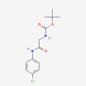 tert-butyl N-{[(4-chlorophenyl)carbamoyl]methyl}carbamate