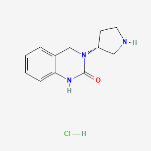 3-[(3R)-Pyrrolidin-3-yl]-1,2,3,4-tetrahydroquinazolin-2-one hydrochloride