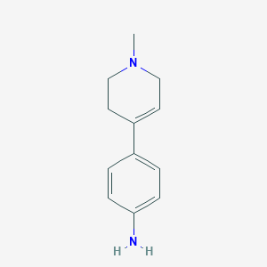 molecular formula C12H16N2 B027889 4-(1-methyl-3,6-dihydro-2H-pyridin-4-yl)aniline CAS No. 106362-30-5
