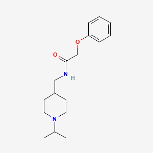 molecular formula C17H26N2O2 B2788904 N-((1-isopropylpiperidin-4-yl)methyl)-2-phenoxyacetamide CAS No. 946270-58-2
