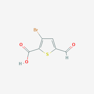 B2788989 3-Bromo-5-formylthiophene-2-carboxylic acid CAS No. 2248285-45-0