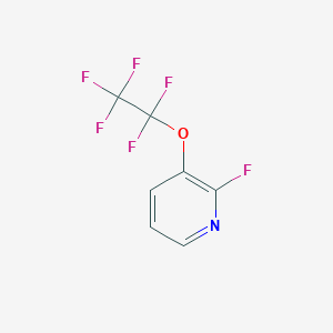 molecular formula C7H3F6NO B2788997 2-fluoro-3-(pentafluoroethoxy)pyridine CAS No. 2378503-74-1