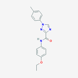 molecular formula C18H18N4O2 B278907 N-(4-ethoxyphenyl)-1-(4-methylphenyl)-1H-1,2,4-triazole-3-carboxamide 
