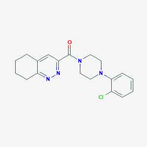 [4-(2-Chlorophenyl)piperazin-1-yl]-(5,6,7,8-tetrahydrocinnolin-3-yl)methanone