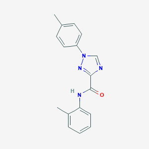 molecular formula C17H16N4O B278909 N-(2-methylphenyl)-1-(4-methylphenyl)-1H-1,2,4-triazole-3-carboxamide 