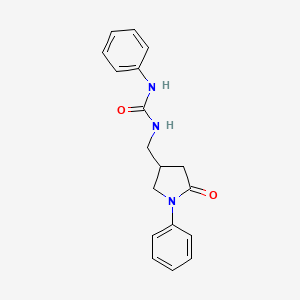 1-((5-Oxo-1-phenylpyrrolidin-3-yl)methyl)-3-phenylurea