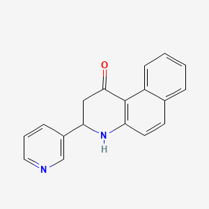 molecular formula C18H14N2O B2789097 3-Pyridin-3-yl-3,4-dihydro-2H-benzo[f]quinolin-1-one CAS No. 333759-45-8