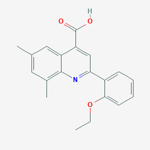 molecular formula C20H19NO3 B2789175 2-(2-Ethoxyphenyl)-6,8-dimethylquinoline-4-carboxylic acid CAS No. 897554-46-0