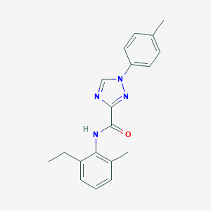 molecular formula C19H20N4O B278928 N-(2-ethyl-6-methylphenyl)-1-(4-methylphenyl)-1H-1,2,4-triazole-3-carboxamide 