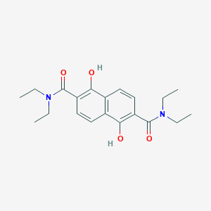 molecular formula C20H26N2O4 B2789318 N2,N2,N6,N6-tetraethyl-1,5-dihydroxynaphthalene-2,6-dicarboxamide CAS No. 2380194-61-4
