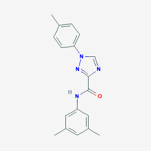 molecular formula C18H18N4O B278933 N-(3,5-dimethylphenyl)-1-(4-methylphenyl)-1H-1,2,4-triazole-3-carboxamide 