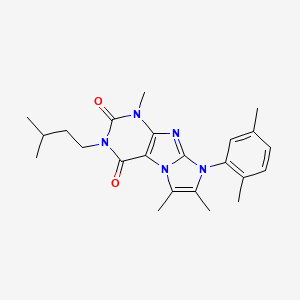 6-(2,5-Dimethylphenyl)-4,7,8-trimethyl-2-(3-methylbutyl)purino[7,8-a]imidazole-1,3-dione