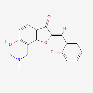 (Z)-7-((dimethylamino)methyl)-2-(2-fluorobenzylidene)-6-hydroxybenzofuran-3(2H)-one