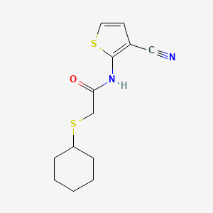 N-(3-cyano-2-thienyl)-2-(cyclohexylsulfanyl)acetamide