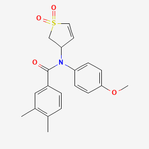 N-(1,1-dioxido-2,3-dihydrothiophen-3-yl)-N-(4-methoxyphenyl)-3,4-dimethylbenzamide