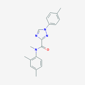 molecular formula C19H20N4O B278937 N-(2,4-dimethylphenyl)-N-methyl-1-(4-methylphenyl)-1H-1,2,4-triazole-3-carboxamide 