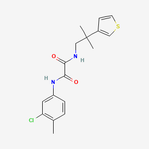 N1-(3-chloro-4-methylphenyl)-N2-(2-methyl-2-(thiophen-3-yl)propyl)oxalamide