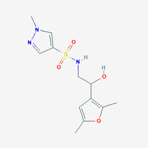 N-(2-(2,5-dimethylfuran-3-yl)-2-hydroxyethyl)-1-methyl-1H-pyrazole-4-sulfonamide