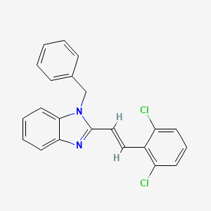 1-benzyl-2-[(E)-2-(2,6-dichlorophenyl)ethenyl]benzimidazole