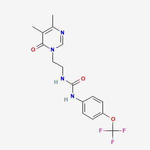 1-(2-(4,5-dimethyl-6-oxopyrimidin-1(6H)-yl)ethyl)-3-(4-(trifluoromethoxy)phenyl)urea