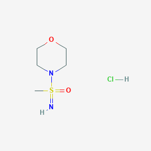 molecular formula C5H13ClN2O2S B2789390 Imino-methyl-morpholin-4-yl-oxo-lambda6-sulfane;hydrochloride CAS No. 2305948-96-1
