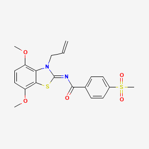 (Z)-N-(3-allyl-4,7-dimethoxybenzo[d]thiazol-2(3H)-ylidene)-4-(methylsulfonyl)benzamide