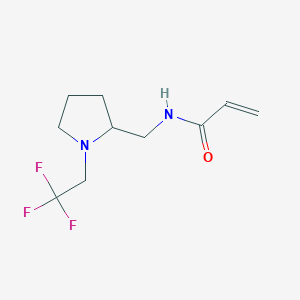 N-[[1-(2,2,2-Trifluoroethyl)pyrrolidin-2-yl]methyl]prop-2-enamide