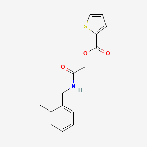 2-((2-Methylbenzyl)amino)-2-oxoethyl thiophene-2-carboxylate