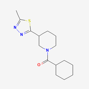Cyclohexyl(3-(5-methyl-1,3,4-thiadiazol-2-yl)piperidin-1-yl)methanone
