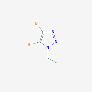 molecular formula C4H5Br2N3 B2789404 4,5-dibromo-1-ethyl-1H-1,2,3-triazole CAS No. 1248676-59-6