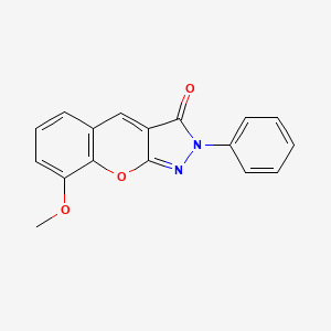 8-Methoxy-2-phenylchromeno[2,3-c]pyrazol-3-one