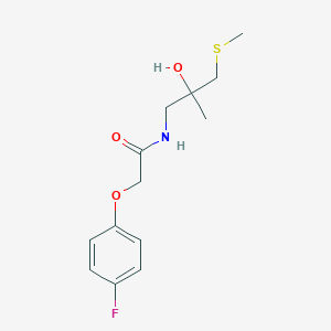 2-(4-fluorophenoxy)-N-(2-hydroxy-2-methyl-3-(methylthio)propyl)acetamide